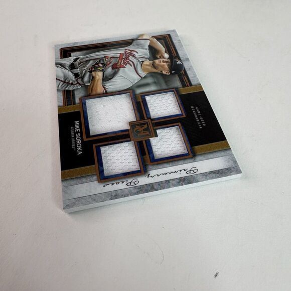 Mike Soroka Topps Primary Pieces Quad Relic Patch, Atlanta Braves 2020 SPQR-MSO - Picture 3 of 4